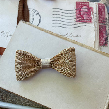 1980's Mesh BowTie Brooch Jewelry Bloomers and Frocks